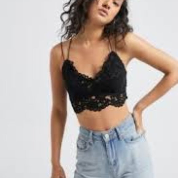 NWT Intimately Free People Celine Bralette Black Size Small - Picture 4 of 6